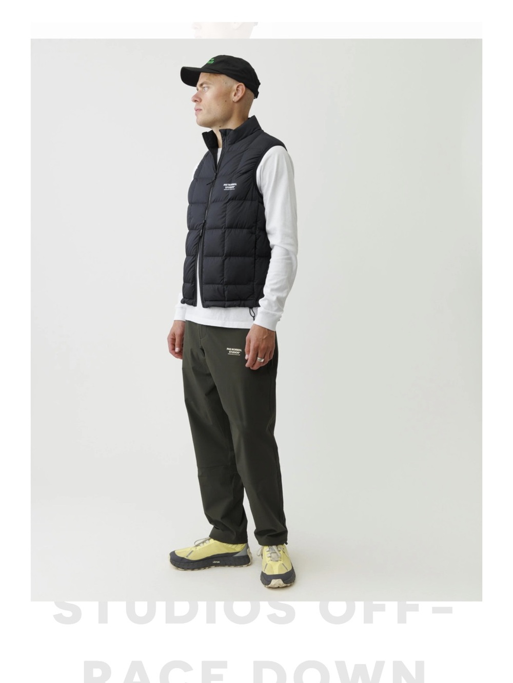 Pas Normal Studios off Race Down Black Puffer Vest